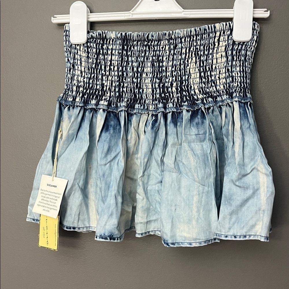 Vintage Havana Acid Wash Look Women's Ruffle Skirt Tiered - Size S - NWT - Picture 4 of 8